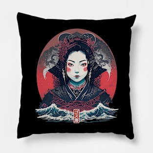 Japan Geisha Gothic Pillow