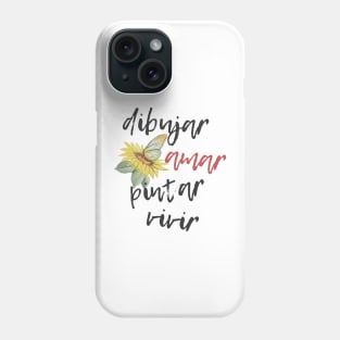 Dibujar amar pintar Phone Case