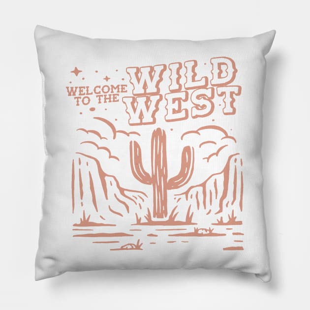 Wild West Western Pillow by uncommontee