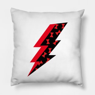 Black Widow Lightning Bolt Pillow