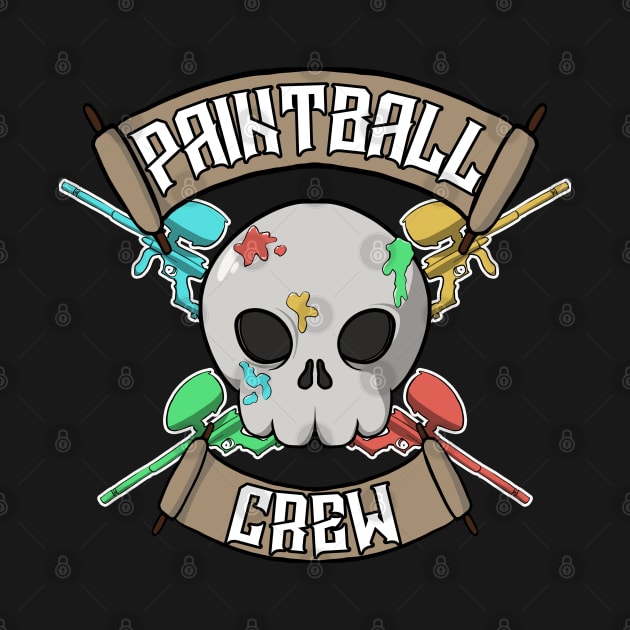 Paintball crew Jolly Roger pirate flag by RampArt