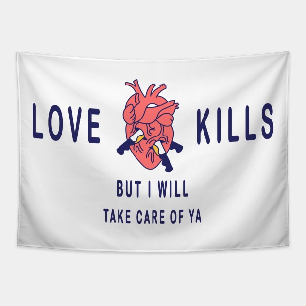 Love kills Tapestry by thecolddots