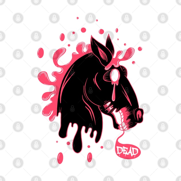 dead black horse by Mako Design 