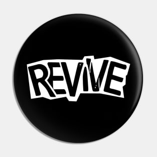 revive punk sticker typography Pin