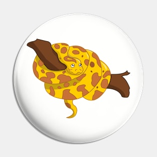 Caramel Burmese Python Pin