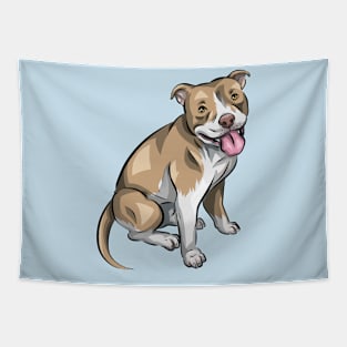 Fawn American Bully Tapestry