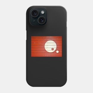 Yin Yang In Red And White Phone Case