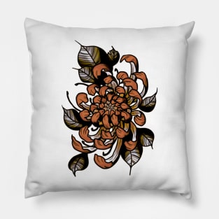 Irezumi Flower Pillow