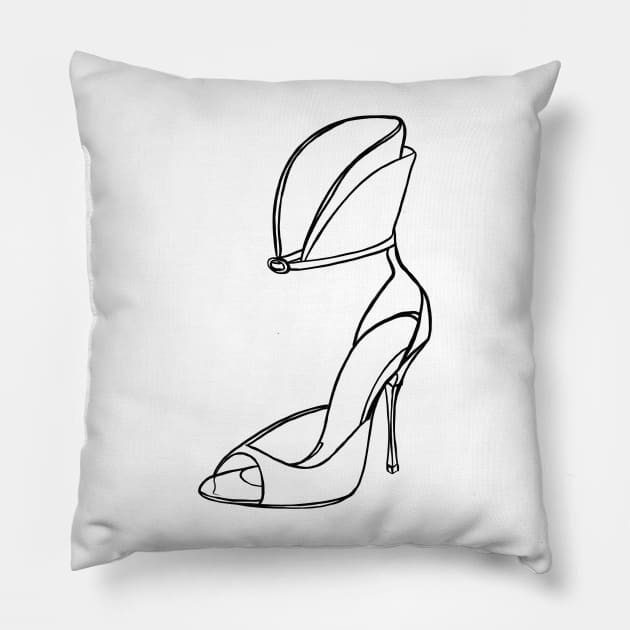 Women shoes Pillow by Svetlana Pelin