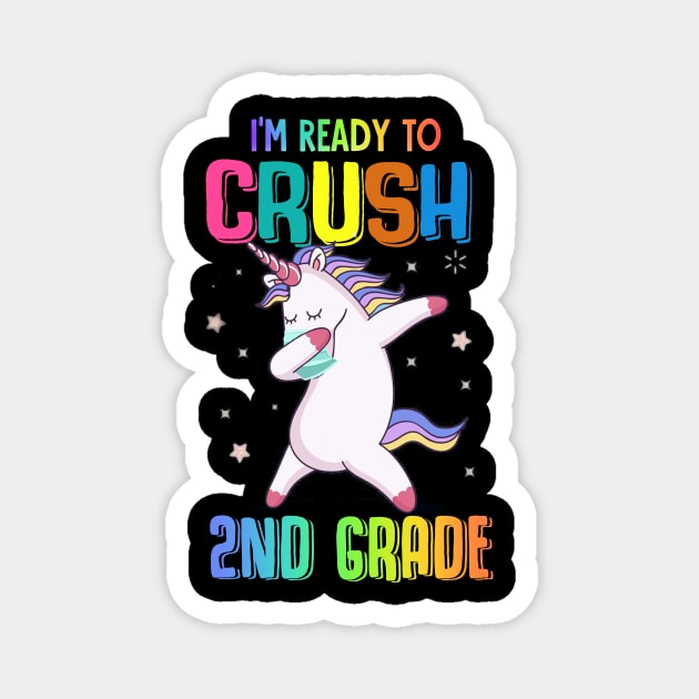 Tee - Unicorn I'm ready to crush 2ND Grade 2020 Magnet by JiiKo