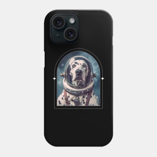 retro astronaut dog Phone Case