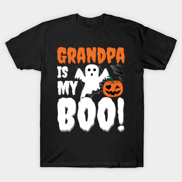 Grandpa Is My Boo Halloween Ghost Funny Pumpkin Saying Halloween