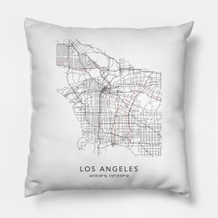 Los Angeles Map Pillow