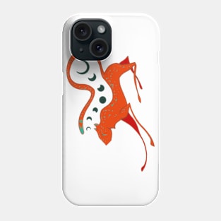 Moon Phase Feline Phone Case