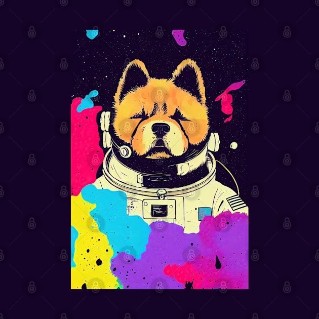 Astronaut chow chow portrait by etherElric