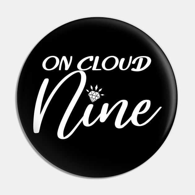 On Cloud Nine, Hen Night, Matching Bridal Bachelorette Party Gift For Women Pin by Art Like Wow Designs