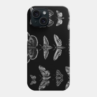 Butterfly and Moth dark arts, Wiccan, scientific display Phone Case