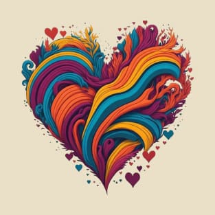 Vibrant Pride Heart T-Shirt