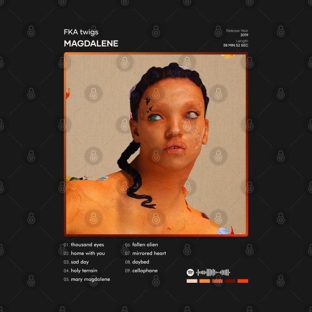 FKA twigs - MAGDALENE Tracklist Album by 80sRetro