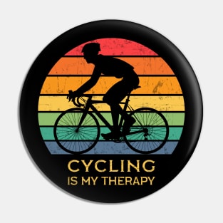 Cycling is my therapy Pin