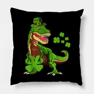 leprechaun T-rex Pillow