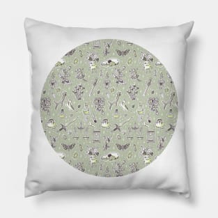 Witchcraft Pattern Pillow