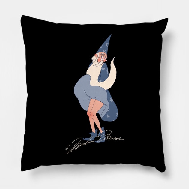 merlin monroe Pillow by Verso