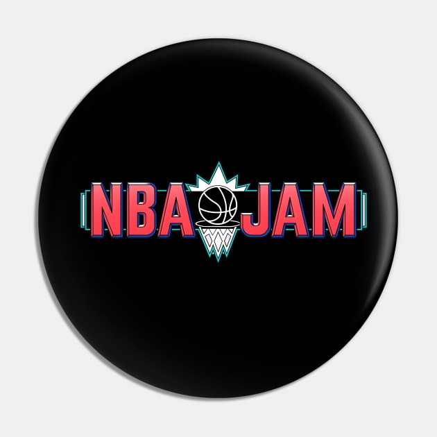 NBA JAM Pin by Buff Geeks Art