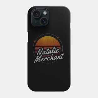 nathalie mer retro dark moon Phone Case