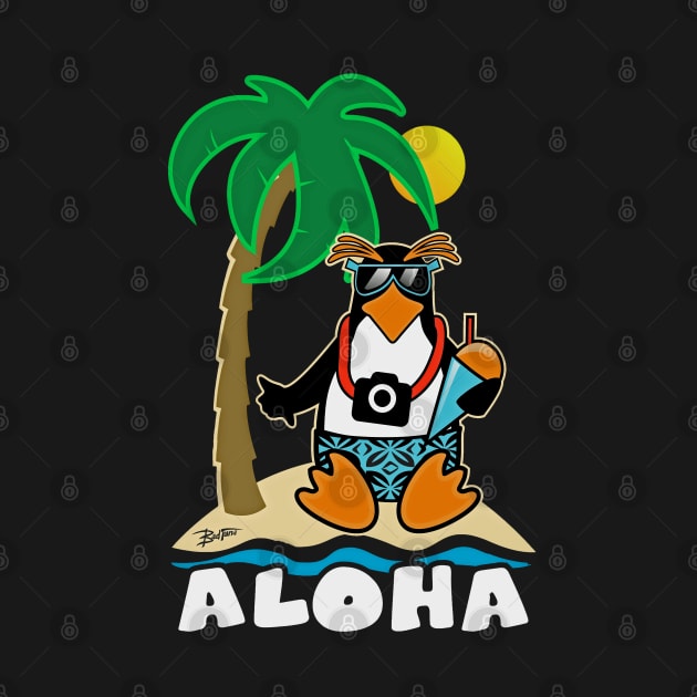 Aloha From The Hawaiian Penguin by badtuna