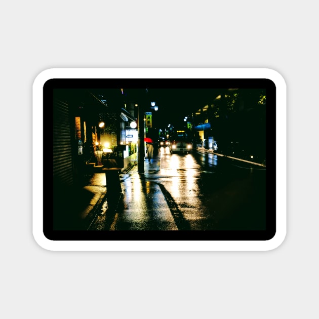 Tokyo Street Scene Magnet by CalMal