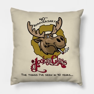 The Looking Glass 40th Anniversary Pillow