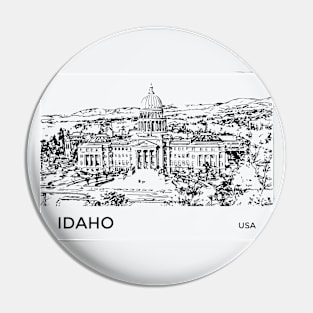 Idaho State USA Pin