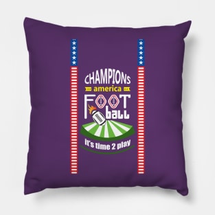 football in line Pillow