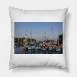 Dusk in Oriental, North Carolina Pillow