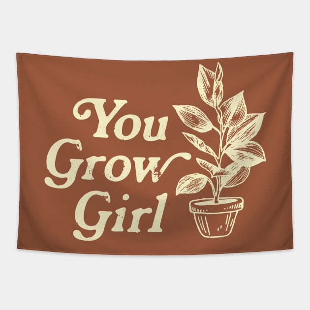 You Grow Girl - Yellow Tapestry by GreatLakesLocals