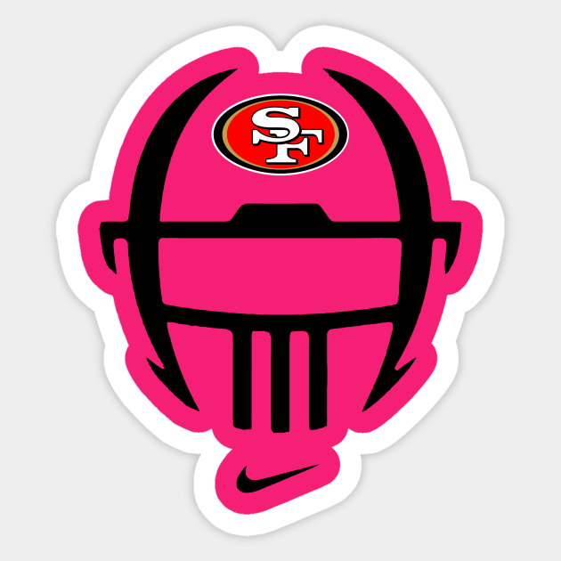 San Francisco Football Logo 49ers Football Sport Champion Sf Team Sticker Teepublic