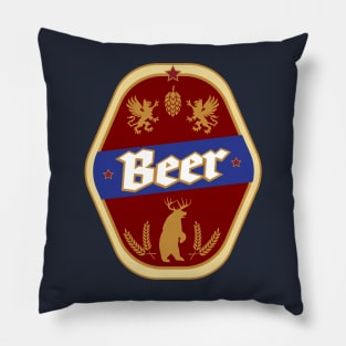 Beer Label Pillow