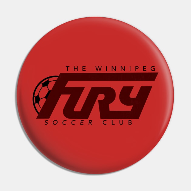 Classic Winnipeg Fury Soccer Pin by LocalZonly