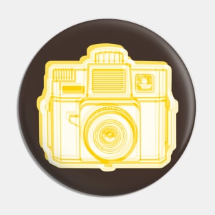 ISSF Society6 logo YELLOW REVERSE Pin