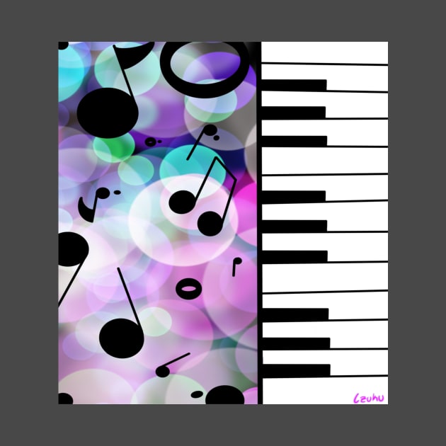 Piano & Notes by Wolfgon Designs