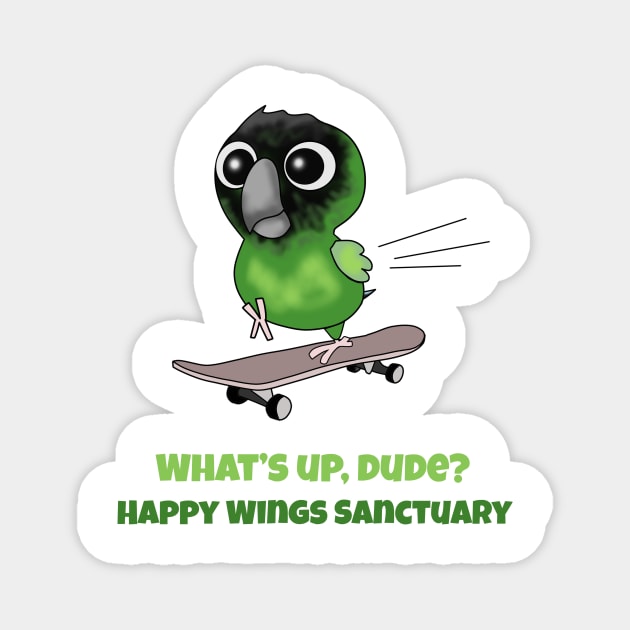 HWS Nerdy Birdy ~ Nanday Conure Magnet by HappyWings