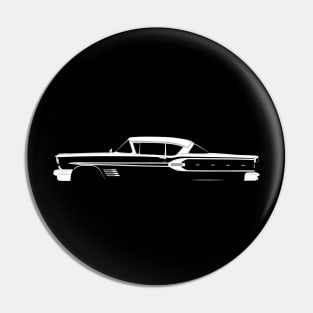 Pontiac Bonneville Custom Sport Coupe (1958) Silhouette Pin