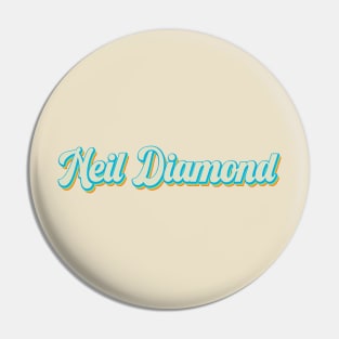 vintage color neil diamond Pin