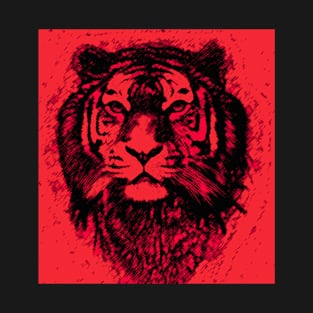 Tiger Red Head 02 T-Shirt