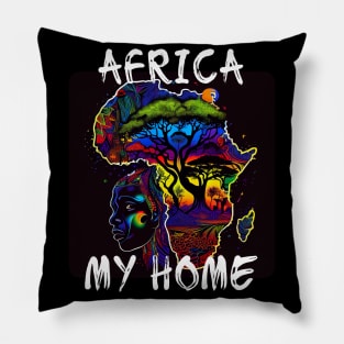 Africa, My Home 5 Pillow