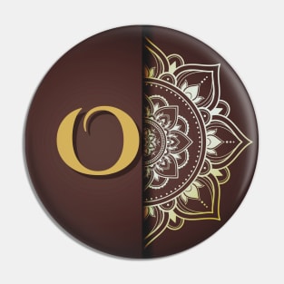 O – Mandala Monogram Pin