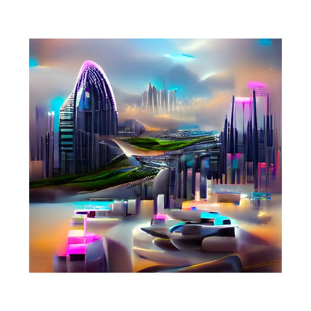 Futuristic Advanced City by Mihadom