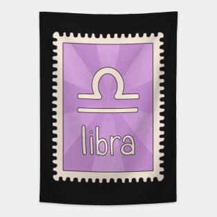 Libra Zodiac Sign Stamp Tapestry