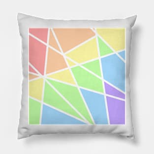 Geo rainbow Pillow